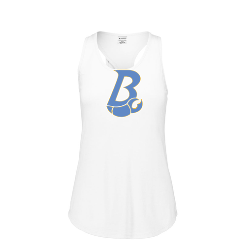 [3078.005.S-LOGO1] Ladies Tri Blend Tank Top (Female Adult S, White, Logo 1)