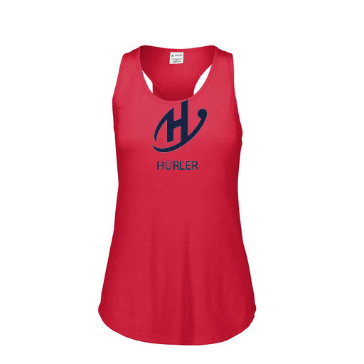 [3078.V96.S-LOGO2] Ladies Tri Blend Tank Top (Female Adult S, Red, Logo 2)