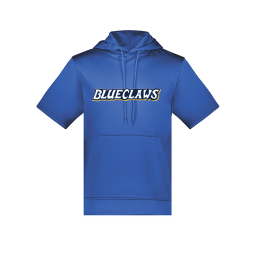 [6871.060.S-LOGO3] Men's Dri Fit Short Sleeve Hoodie (Adult S, Royal, Logo 3)