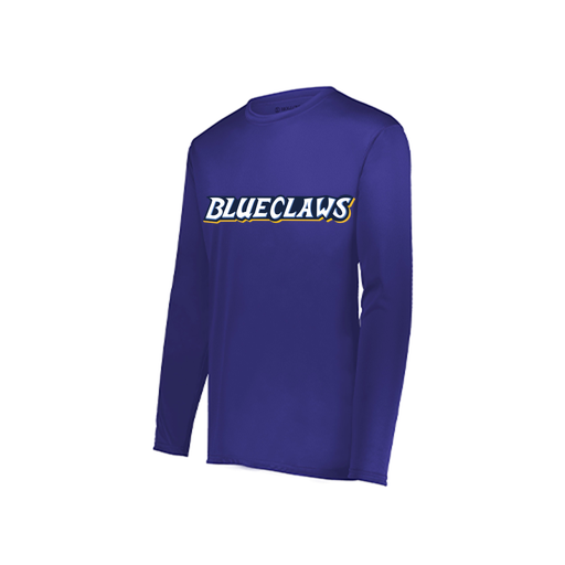 [222822.747.XS-LOGO3] Men's LS Smooth Sport Shirt (Adult XS, Purple, Logo 3)