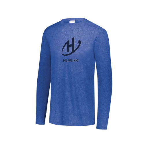 [3075.U55.XS-LOGO2] Men's LS Ultra-blend T-Shirt (Adult XS, Royal, Logo 2)