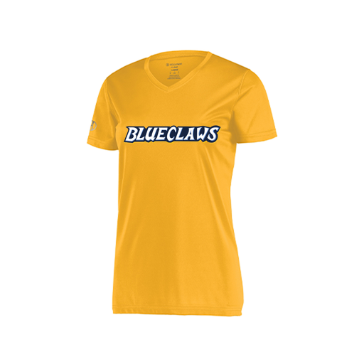 [222820.023.S-LOGO3] Ladies Movement Dri Fit Shirt (Female Adult S, Athletic Gold, Logo 3)