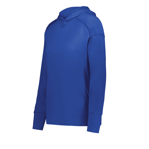 Ladies Ventura Thin Knit Hoodie (Female Adult XS, Royal, Logo 3)