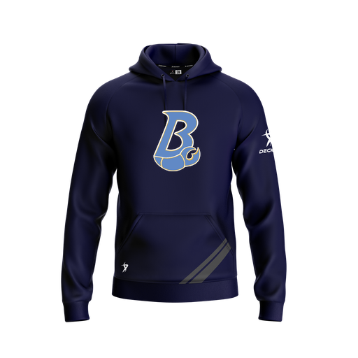 [FOLHSMNV-YXS-LOGO1] Decker Summit Hoodie (Youth XS, Navy, Logo 1)