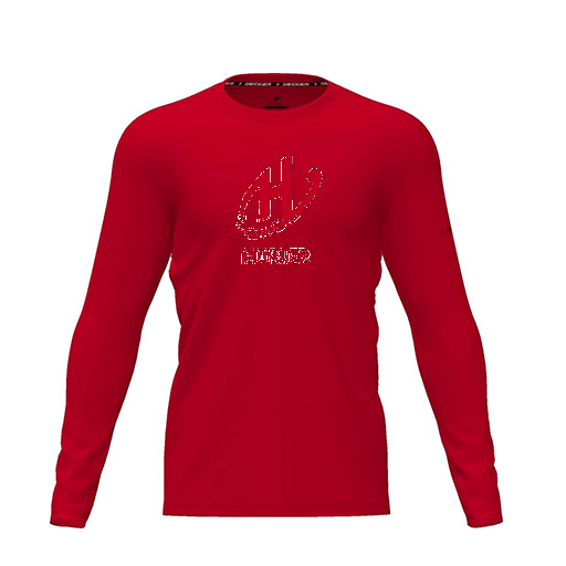 [FTLCDFRD-YXS-LOGO2] Dri Fit Performance T-Shirt (Youth XS, Red, Logo 2, Long Sleeve)