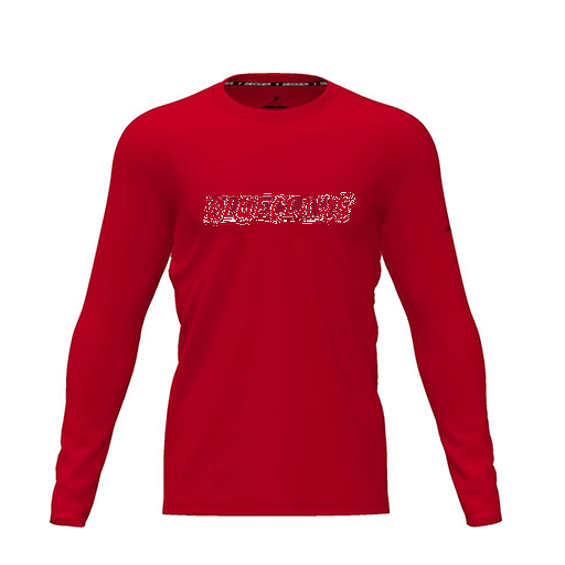 [FTLCDFRD-YXS-LOGO3] Dri Fit Performance T-Shirt (Youth XS, Red, Logo 3, Long Sleeve)