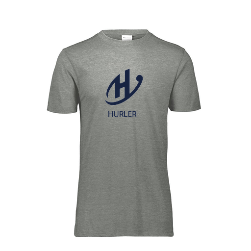 [FTSCUBGY-AS-LOGO2] Decker Men's Tri-Blend T-Shirt - Short Sleeve (Adult S, Gray, Logo 2)