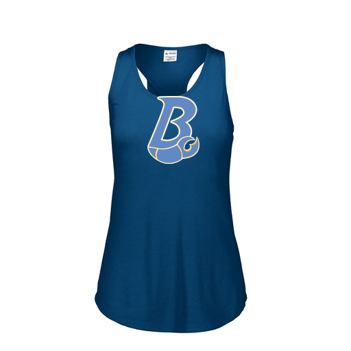 [3078.U22.S-LOGO1] Ladies Tri Blend Tank Top (Female Adult S, Navy, Logo 1)