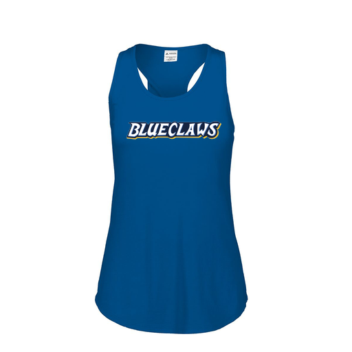 [FT0TUBRY-FAS-LOGO3] Ladies Tri Blend Tank Top (Female Adult S, Royal, Logo 3)