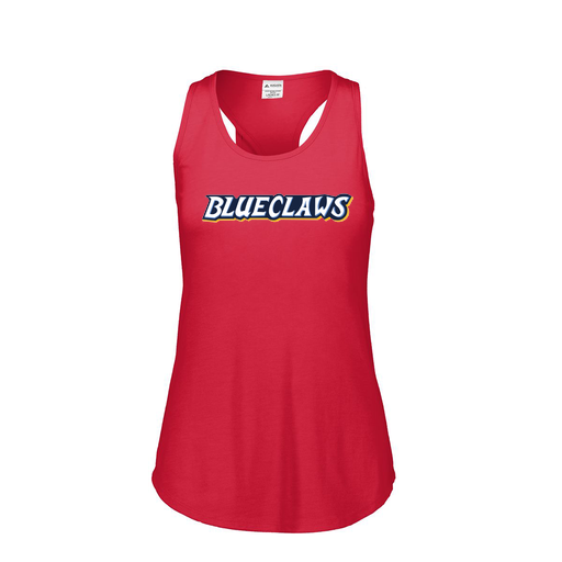 [FT0TUBRD-FAS-LOGO3] Ladies Tri Blend Tank Top (Female Adult S, Red, Logo 3)