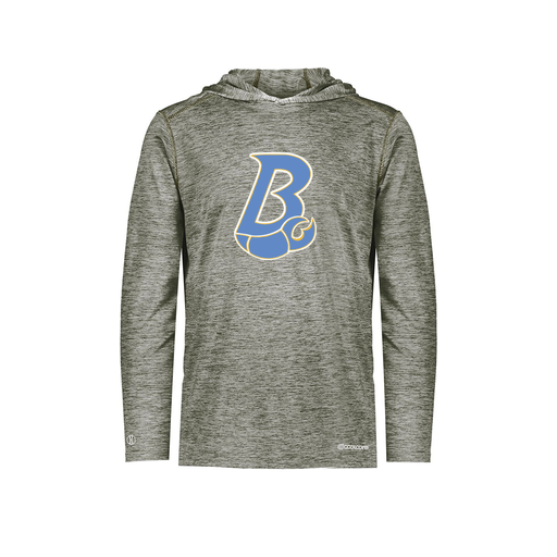 [FOLHCGGY-AS-LOGO1] Decker Men's Charge Hoodie (Adult S, Gray, Logo 1)