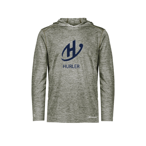 [FOLHCGGY-AS-LOGO2] Men's Charge Hoodie (Adult S, Gray, Logo 2)