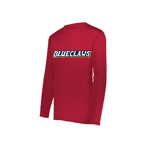 [222822.083.XS-LOGO3] Men's LS Smooth Sport Shirt (Adult XS, Red, Logo 3)