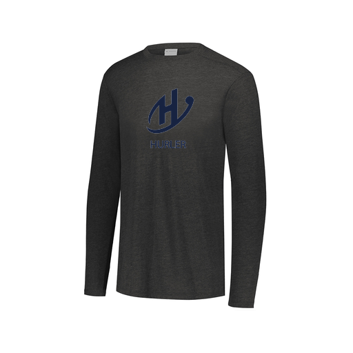 [FTLCUBBK-AXS-LOGO2] Decker Men's Tri-Blend T-Shirt - Long Sleeve (Adult XS, Black, Logo 2)
