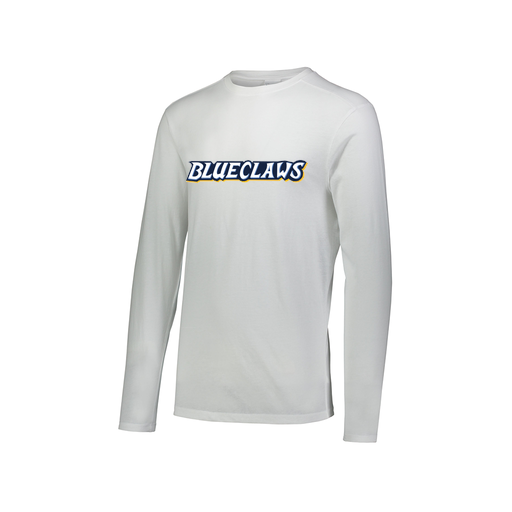 [FTLCUBWH-AXS-LOGO3] Decker Men's Tri-Blend T-Shirt - Long Sleeve (Adult XS, White, Logo 3)