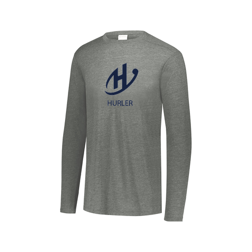 [3075.013.XS-LOGO2] Men's LS Ultra-blend T-Shirt (Adult XS, Gray, Logo 2)