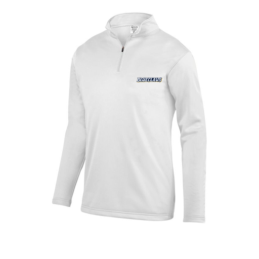 [DFW-FFQZ-WHT-AS-LOGO3] Decker Men's FlexFleece 1/4 Zip (Adult S, White, Logo 3)