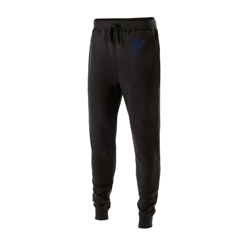 [229548.080.XS-LOGO2] Men's 60/40 Fleece Jogger (Adult XS, Black, Logo 2)