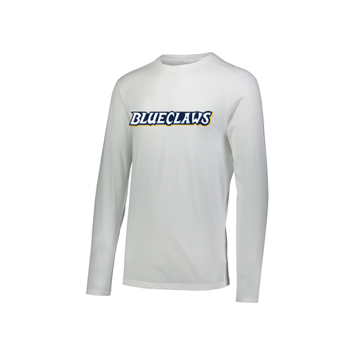 [FTLCUBWH-YS-LOGO3] Decker Youth Tri-Blend T-Shirt - Long Sleeve (Youth S, White, Logo 3)
