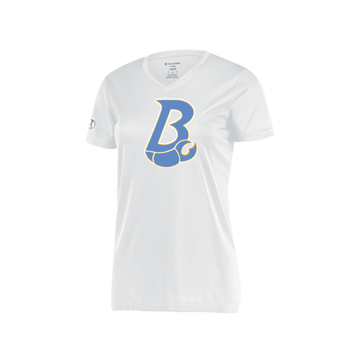 [222820.005.S-LOGO1] Ladies Movement Dri Fit Shirt (Female Adult S, White, Logo 1)